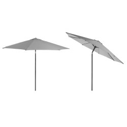 Parasoll med tilt lys gr� �:2m