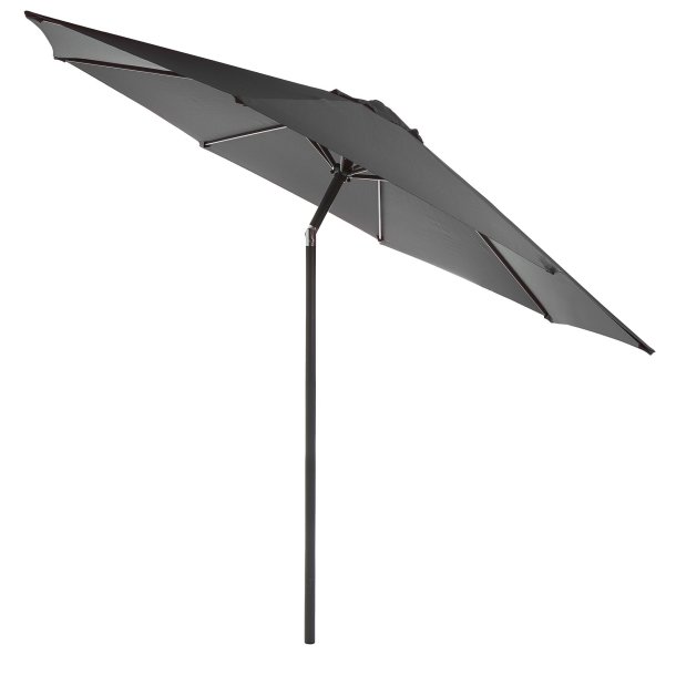Parasoll med tilt m�rk gr� �:2m