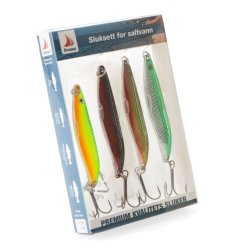 Sluksett 4 skjesluker saltvannsfiske