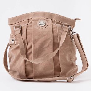 Veske lys brun med skulderreim