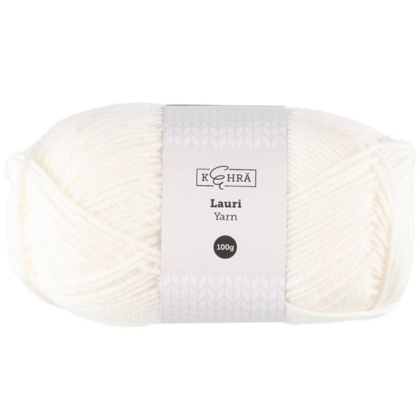 Ullgarn Lauri hvit 100 g