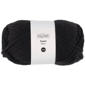 Ullgarn Lauri svart 100 g