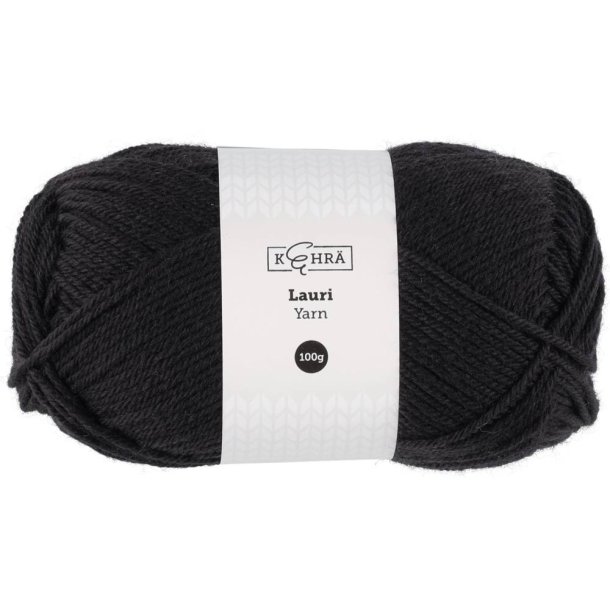 Ullgarn Lauri svart 100 g