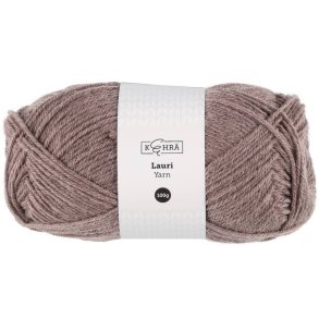 Ullgarn Lauri brun 100 g