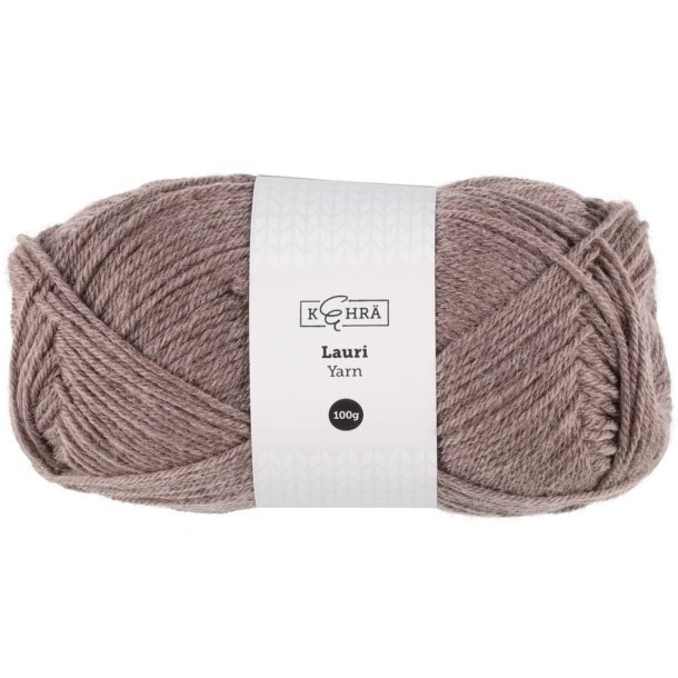 Ullgarn Lauri brun 100 g