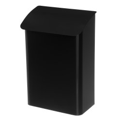 Postkasse m/n�kkell�s 29x42 cm sort