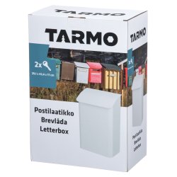 Postkasse m/n�kkell�s 29x42 cm hvit