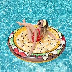 Luftmadrass oppbl�sbar hamburger �:158cm