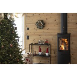 Gavepose jute med julemotiv 90x60x0,5cm