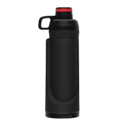 Drikkeflaske sort med oppbevaring 400ml