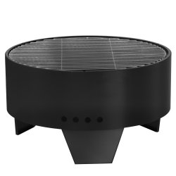 B�lpanne med rist Sort �:56cm