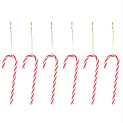 Julekule polka Sukkerstang 6pk