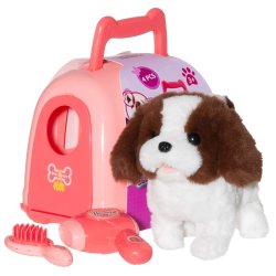 Lekehund med lyd og reisebur