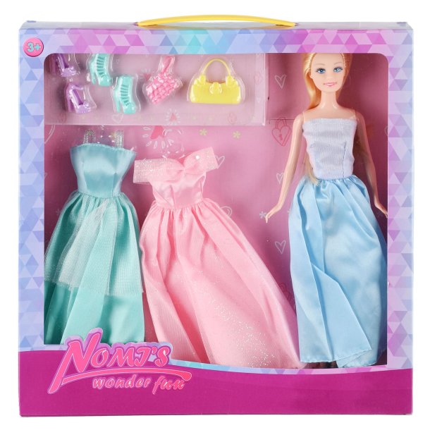 Dukke med ekstra kjoler