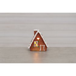 Dekorhus pepperkakehus med LED lys