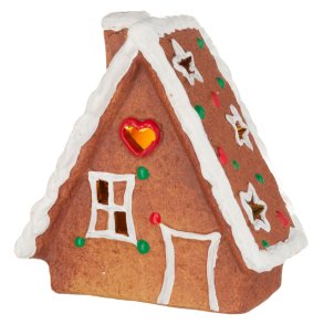 Dekorhus pepperkakehus med LED lys