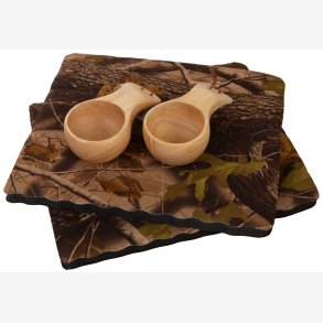 Gavesett sitteunderlag og kopp til 2pers